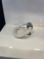 Siva Bambu Metal Düğme Kulp Halka Sarkaç Krom Beyaz Renk Gümüş Tek Delikli - Görsel 4