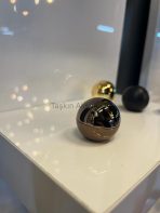 Küre Metal Düğme Kulp Çap 3cm Tek Delikli Bronz Renk Top Misket Yuvarlak - Görsel 4