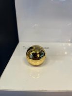 Küre Metal Düğme Kulp Çap 3cm Tek Delikli Altın Renk Gold Top Misket Yuvarlak - Görsel 2