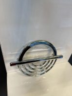 Tam Lila Metal Kulp 96mm Krom Renk Gümüş - Görsel 2