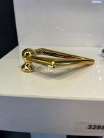 V Misket Sarkaç Metal Düğme Kulp Tek Delikli Üçgen Altın Renk Gold - Görsel 5