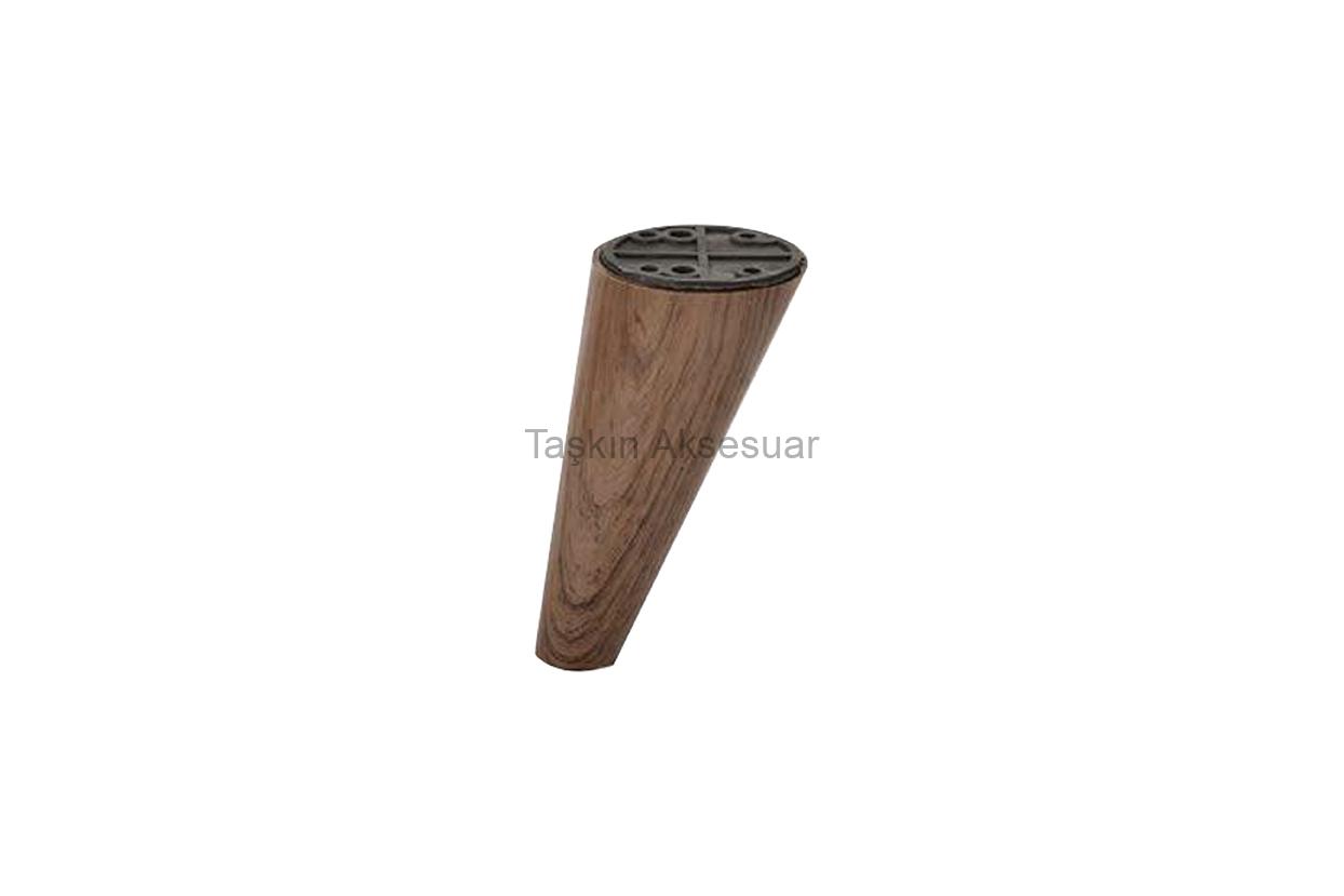 YKS-KONIK-20CM-VANEZIA Konik Sert Plastik Ayak 9-12-15-20cm Ceviz Venezia Renk - Görsel 1