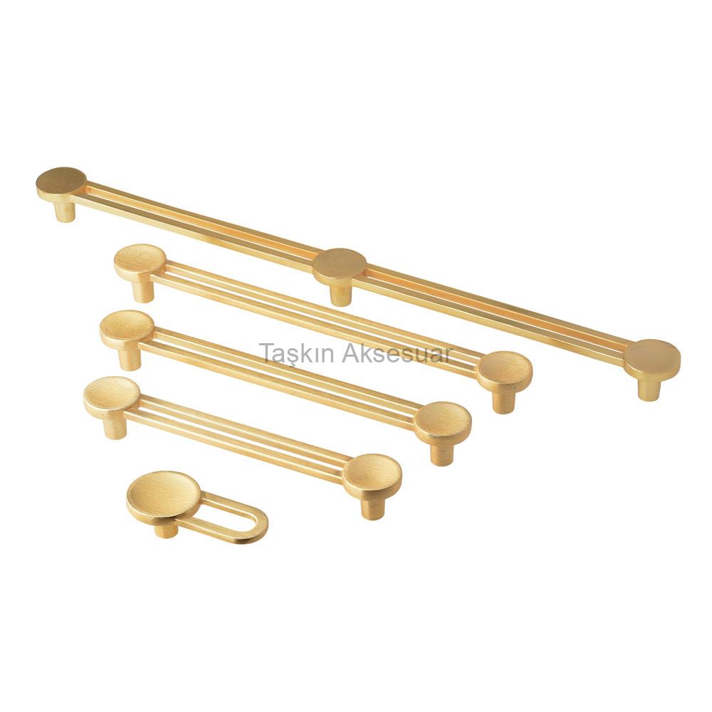 benna-2-1900 Benna Metal Kulp 128-160-192-320mm Altın Renk Gold - Görsel 1