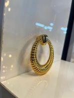 Papatya Sarkaç Metal Düğme Kulp Altın Renk Gold Tek Delikli Sallantılı - Görsel 3