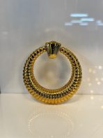 Papatya Sarkaç Metal Düğme Kulp Altın Renk Gold Tek Delikli Sallantılı - Görsel 4