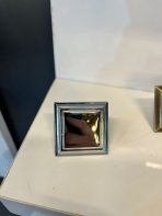 Piramit Metal Düğme Kulp Krom Renk Gümüş Tek Delikli Kare - Görsel 2