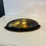 Çanak Metal Mobilya Kulpu 64mm Antik Sarı Renk Tas Midye - Görsel 2