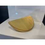 Çizgili Panama Metal Kulp 64mm Mat Altın Renk Gold - Görsel 2