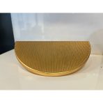 Çizgili Panama Metal Kulp 64mm Mat Altın Renk Gold - Görsel 4