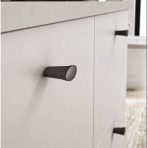 Pablo Metal Mobilya Düğme Kulp Mat Siyah Renk Tek Delikli - Görsel 2