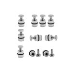 Metal Cam Raf Pimi Krom Renk Mobilya Dolap Vitrin Tutucu