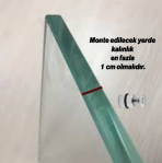 Metal Cam Raf Pimi Krom Renk Mobilya Dolap Vitrin Tutucu - Görsel 3